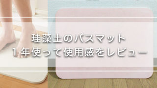 珪藻土(けいそうど)のバスマット使用感レビュー