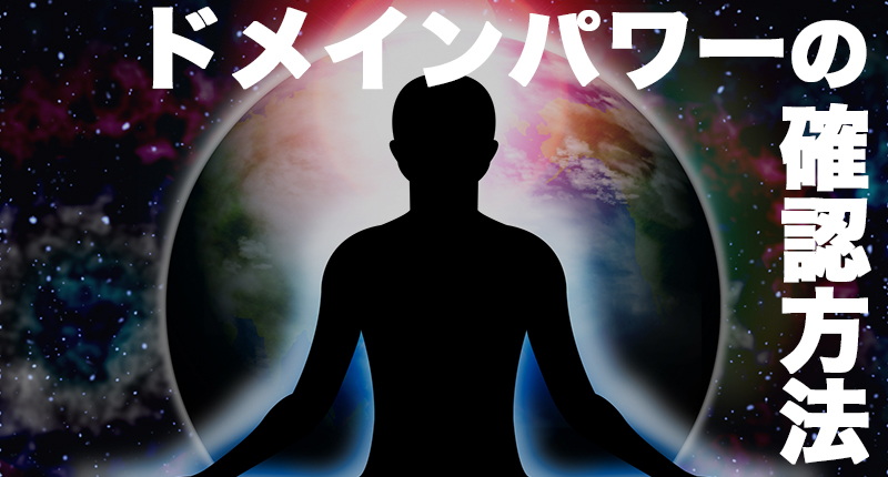 ドメインパワー 調べ方