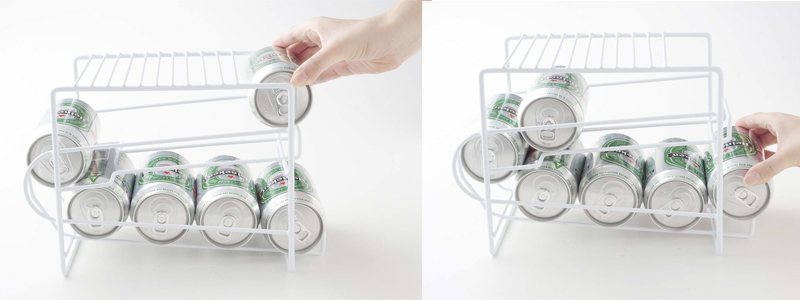 上にも置ける 缶ストッカー