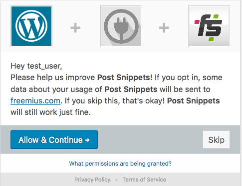 Post Snippets