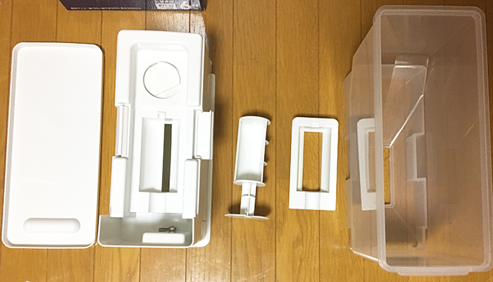 アスベルのこめびつは分解できて丸洗いできる